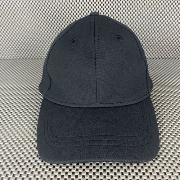 Lululemon Classic Ball Cap Hat Womens One Size Black Logo Adjustable Strap - Picture 2 of 9